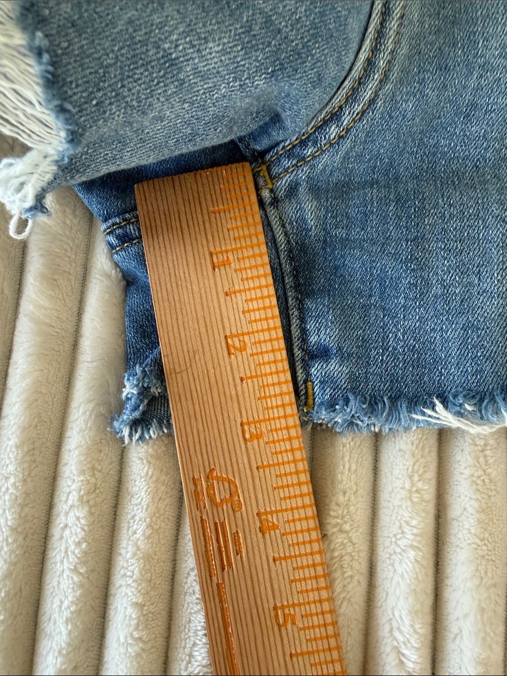 Aerie soft denim pull on shorts Light Wash Distressed size S - Picture 5 of 6